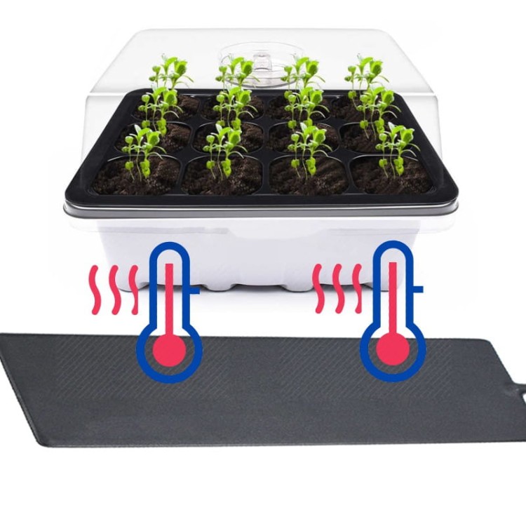 Mata grzewcza pod propagator do kiełkowania roślin ogrzewanie podłoża Terrario 40W